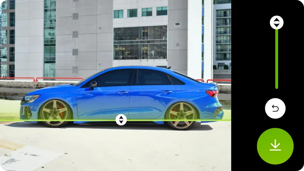 Air suspension preview app - real time ride height adjustment & lowered stance preview via Carman Wheel