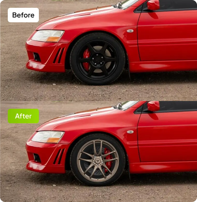 Universal wheel simulator before and after - fits any car no model limit